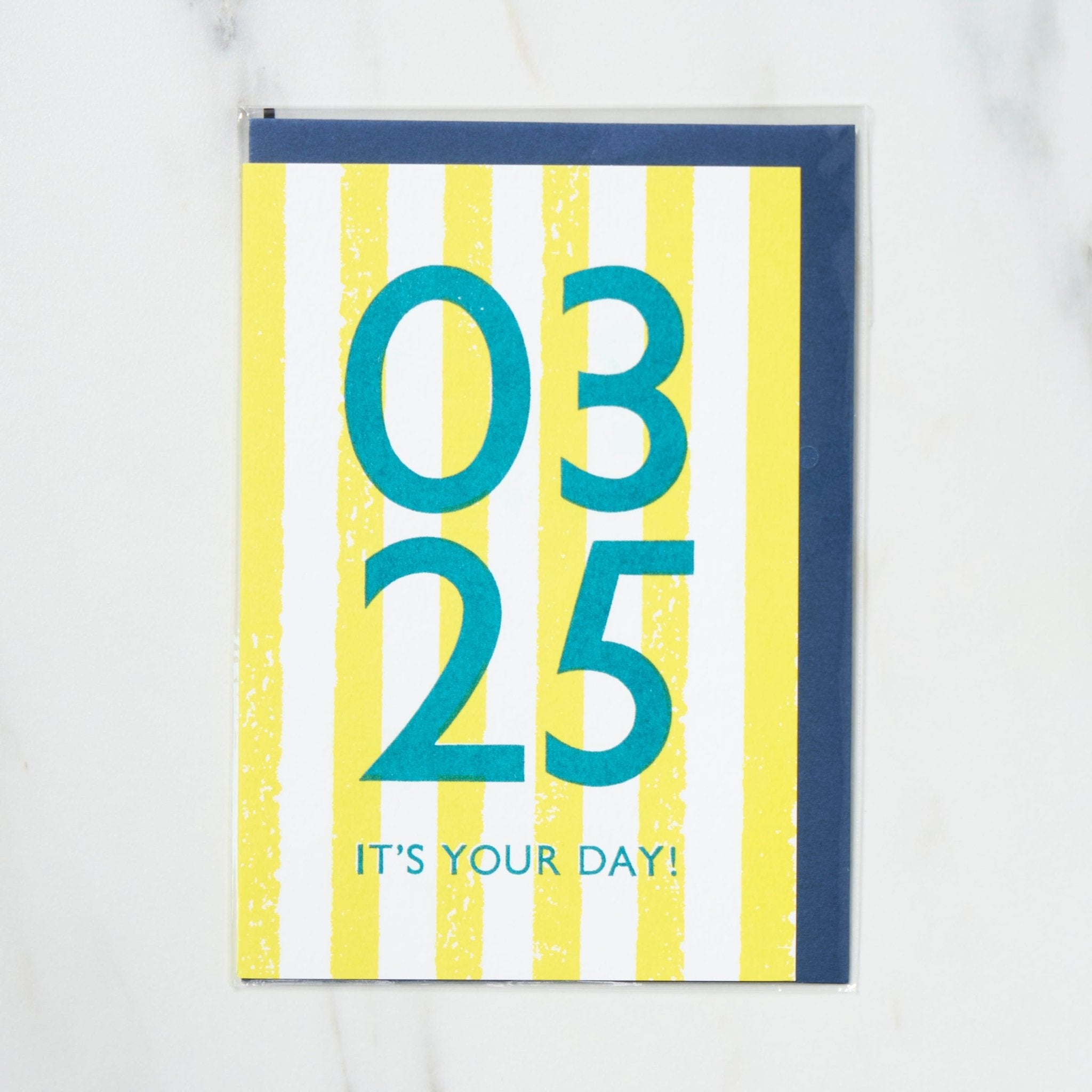 365 Find Your Day Card MARCH / Letterpress Letters