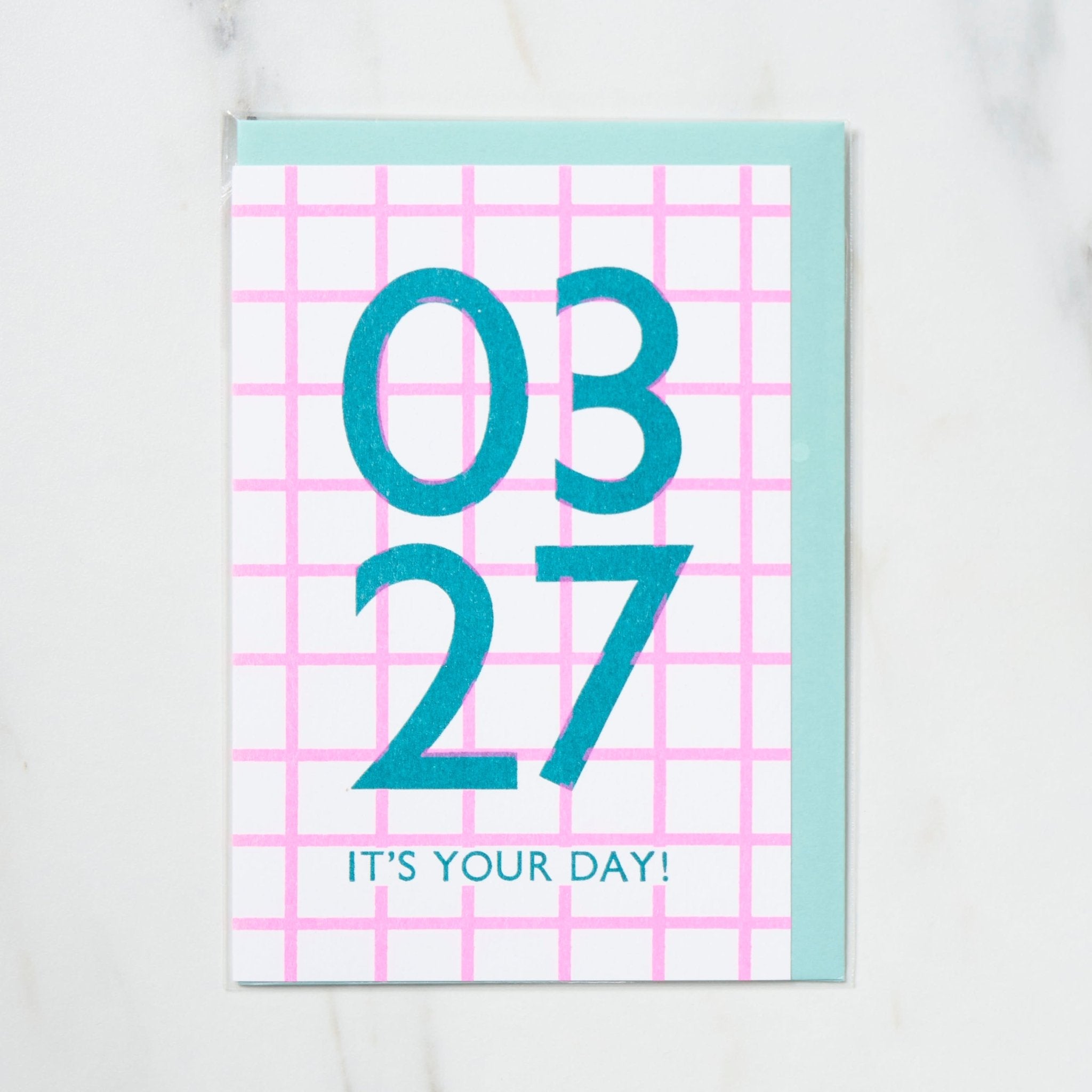 365 Find Your Day Card MARCH / Letterpress Letters