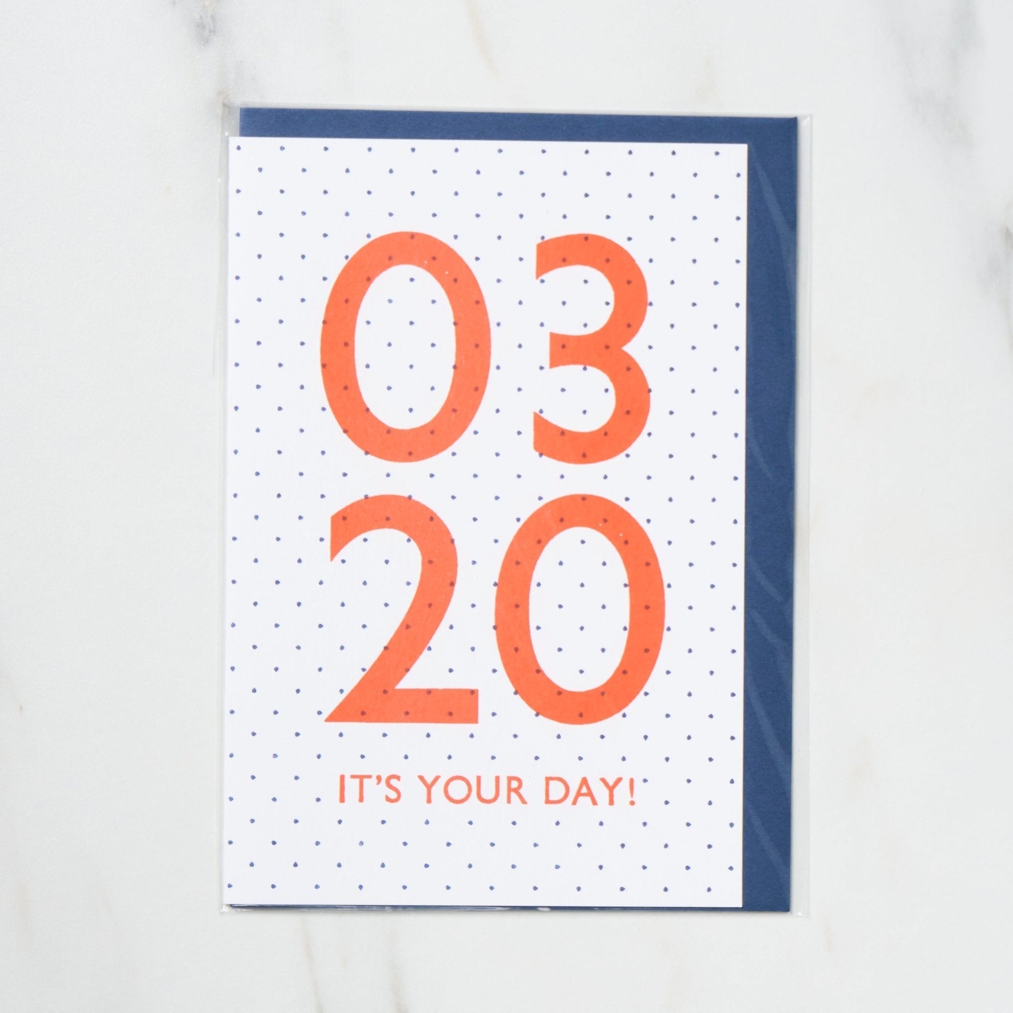 365 Find Your Day Card MARCH / Letterpress Letters