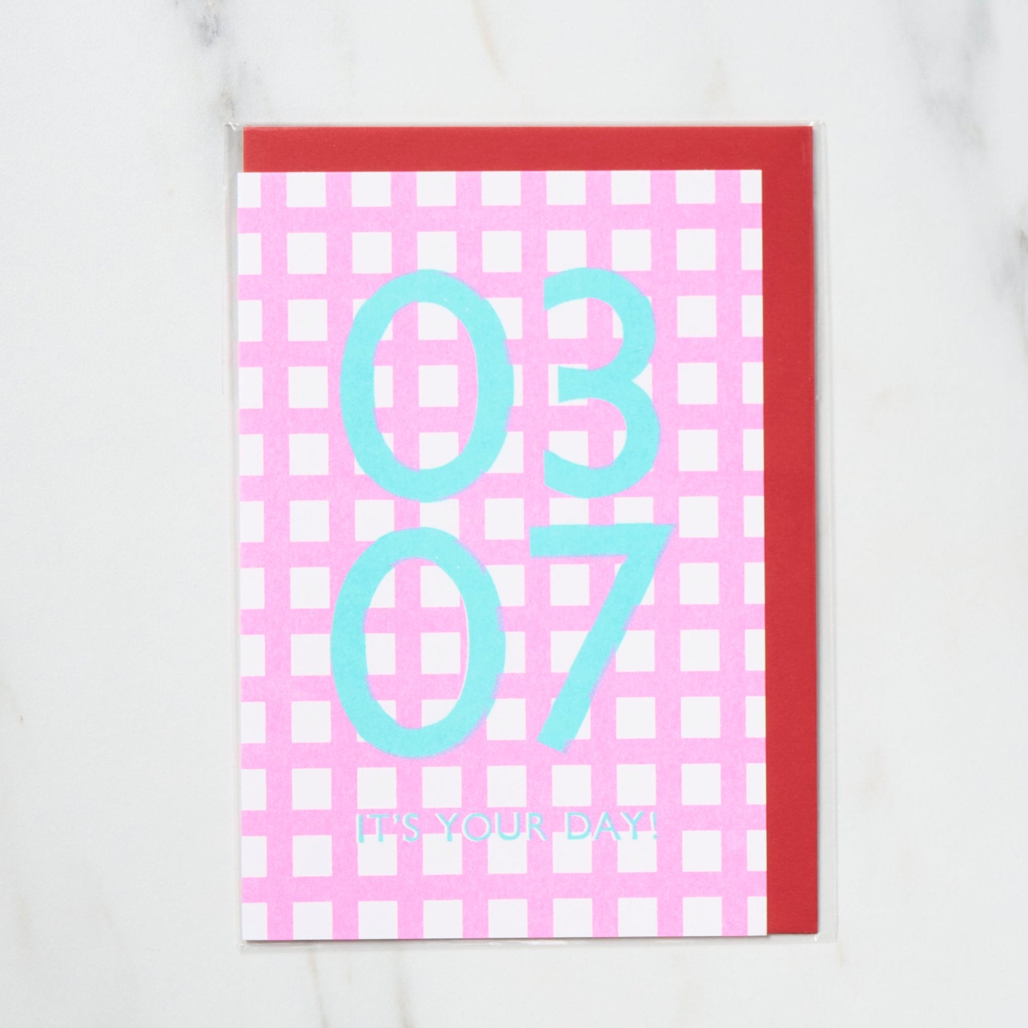365 Find Your Day Card MARCH / Letterpress Letters