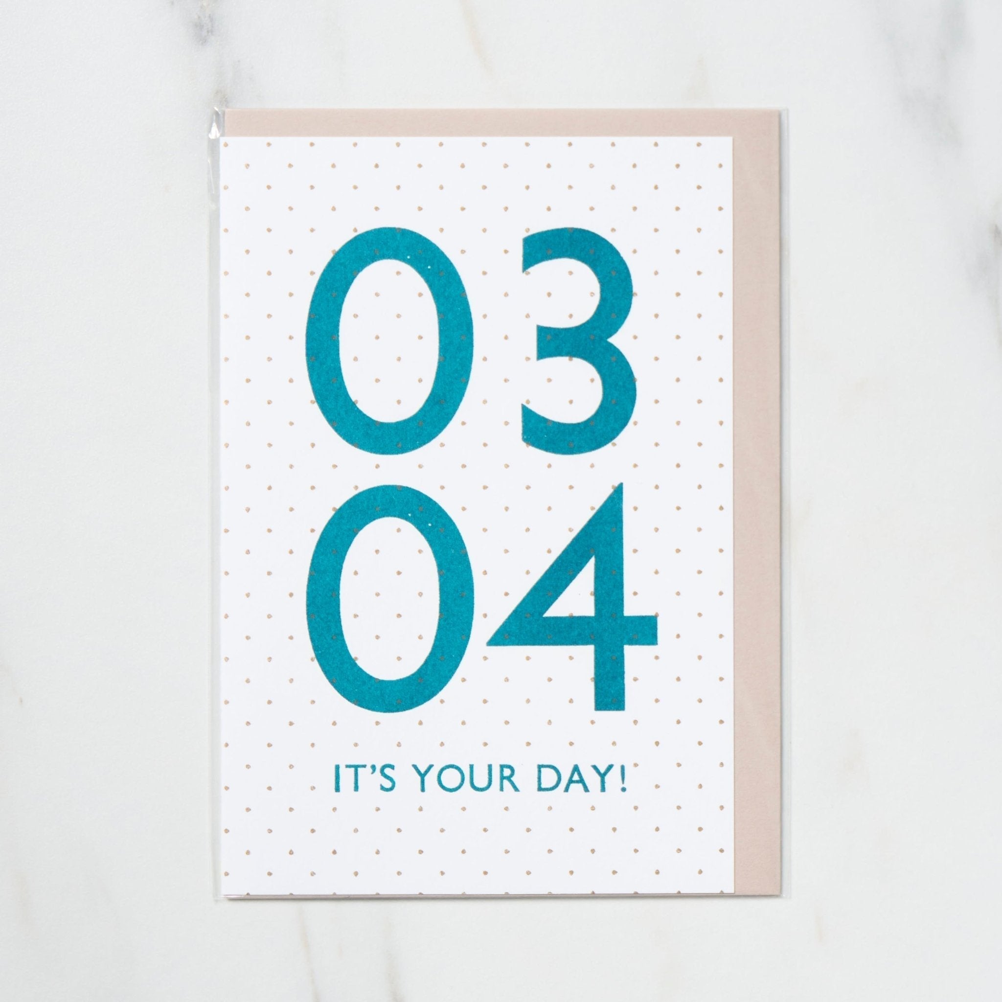 365 Find Your Day Card MARCH / Letterpress Letters