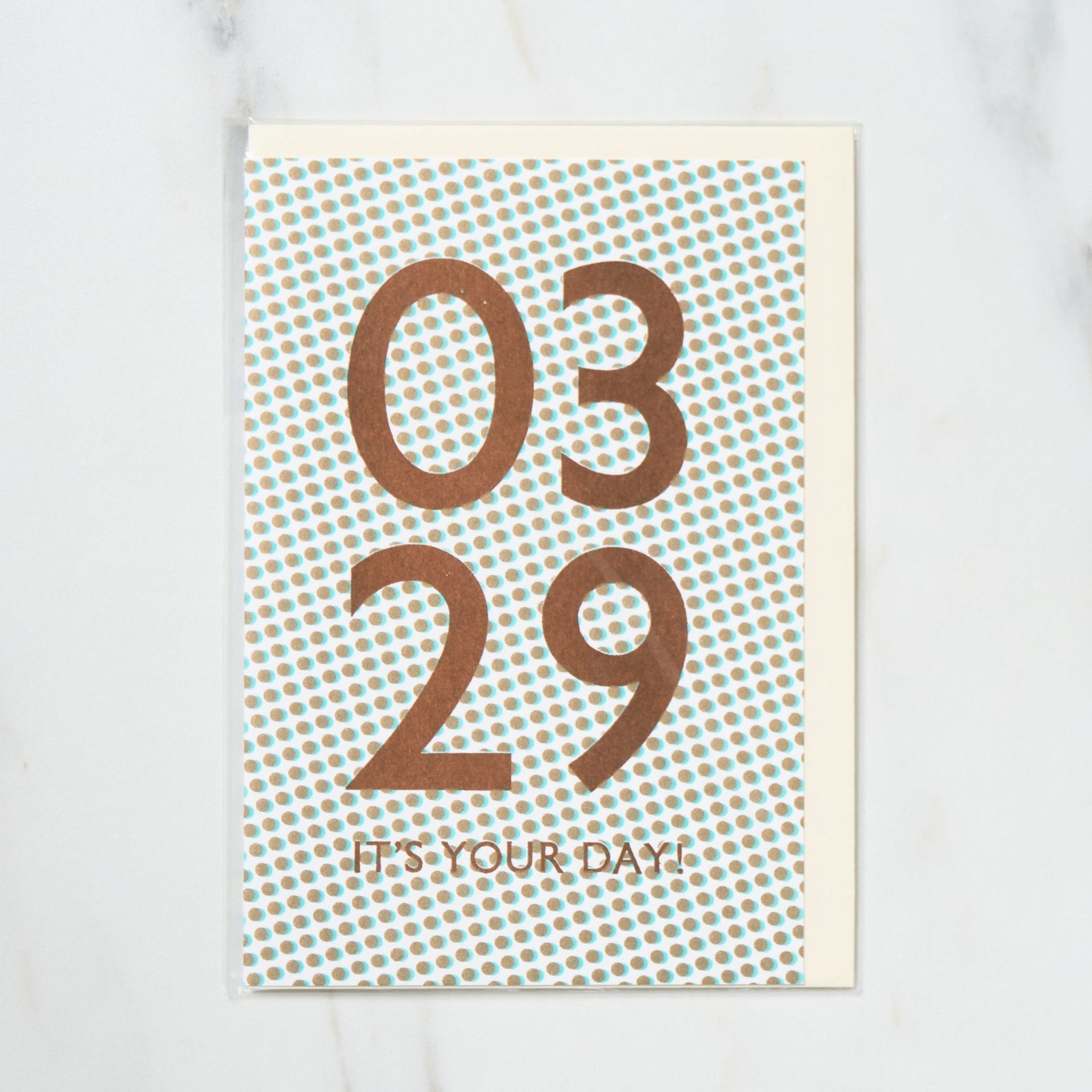 365 Find Your Day Card MARCH / Letterpress Letters