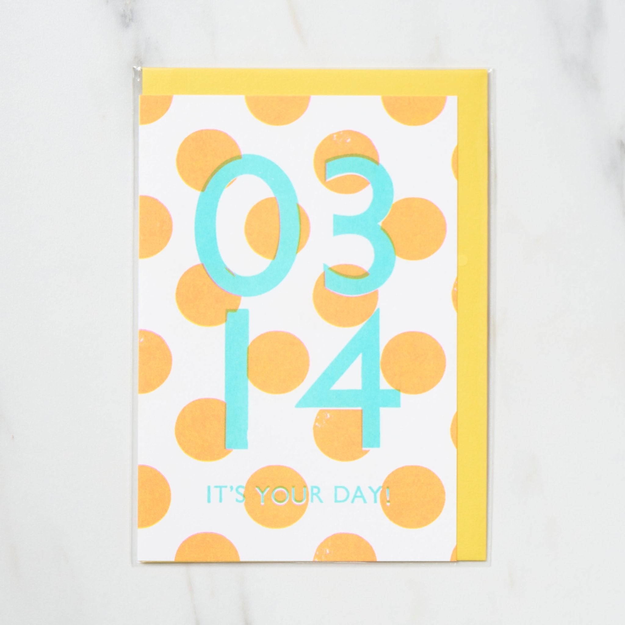 365 Find Your Day Card MARCH / Letterpress Letters
