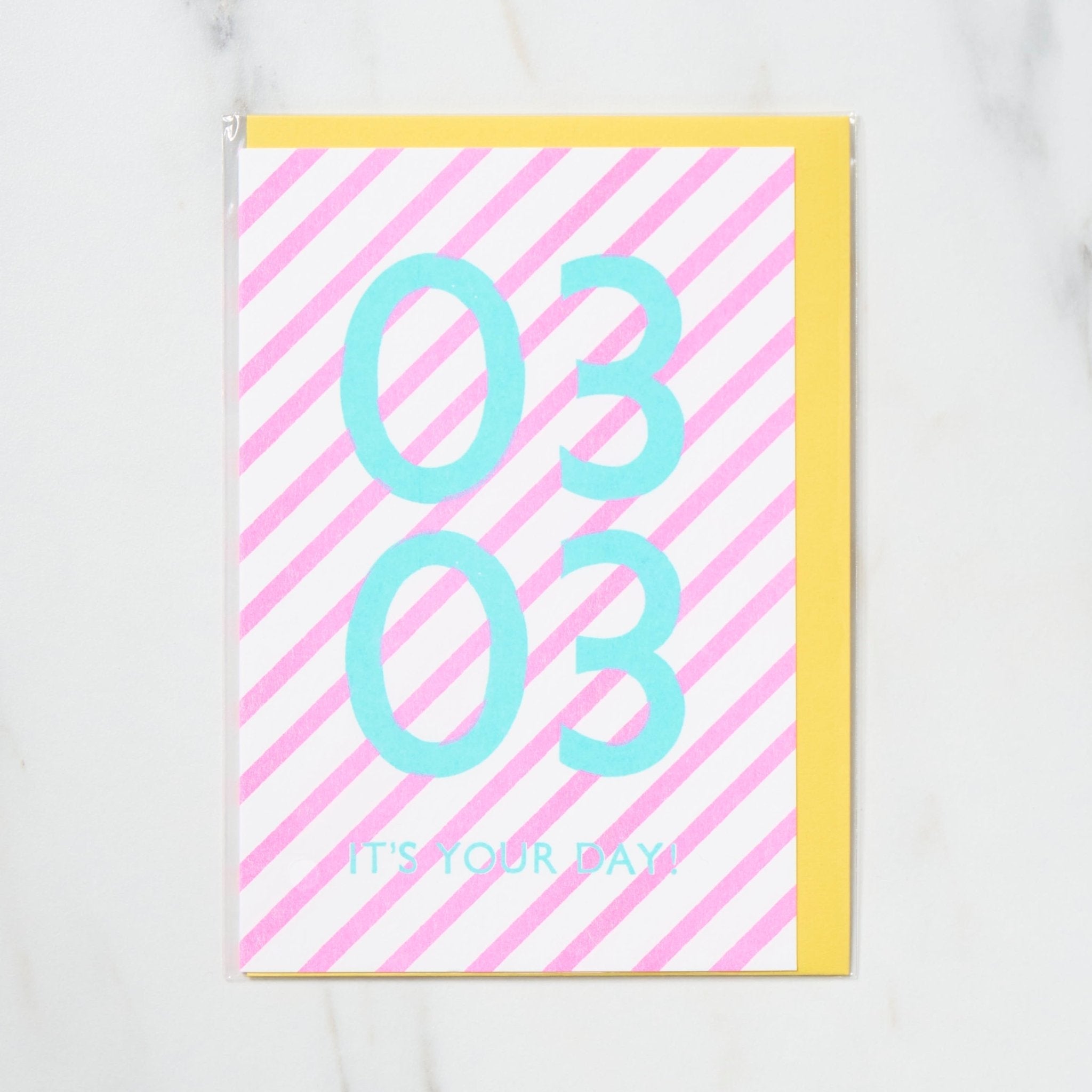 365 Find Your Day Card MARCH / Letterpress Letters