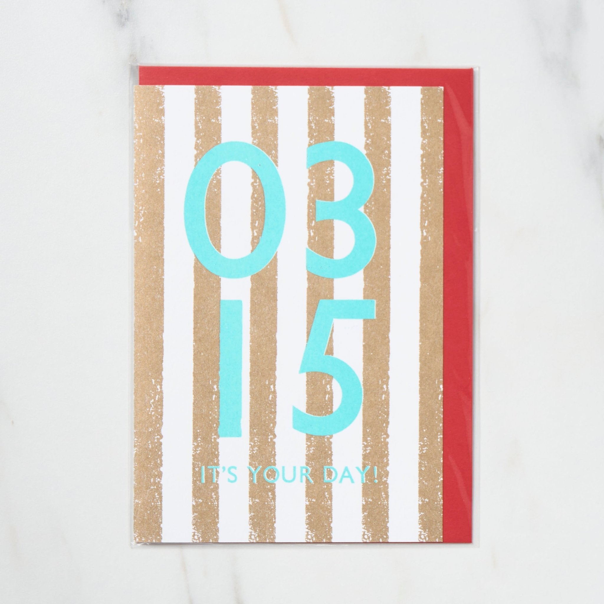 365 Find Your Day Card MARCH / Letterpress Letters