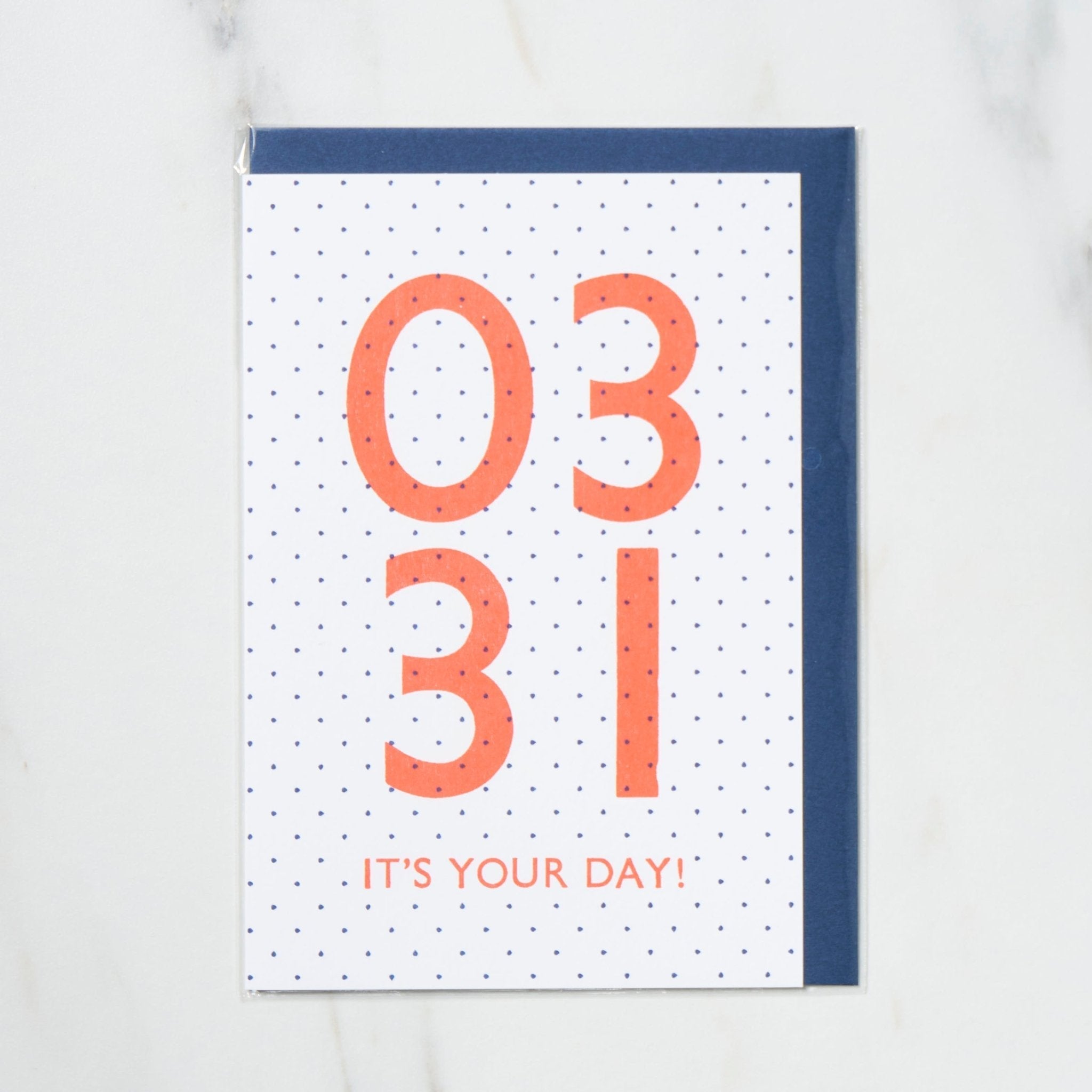 365 Find Your Day Card MARCH / Letterpress Letters
