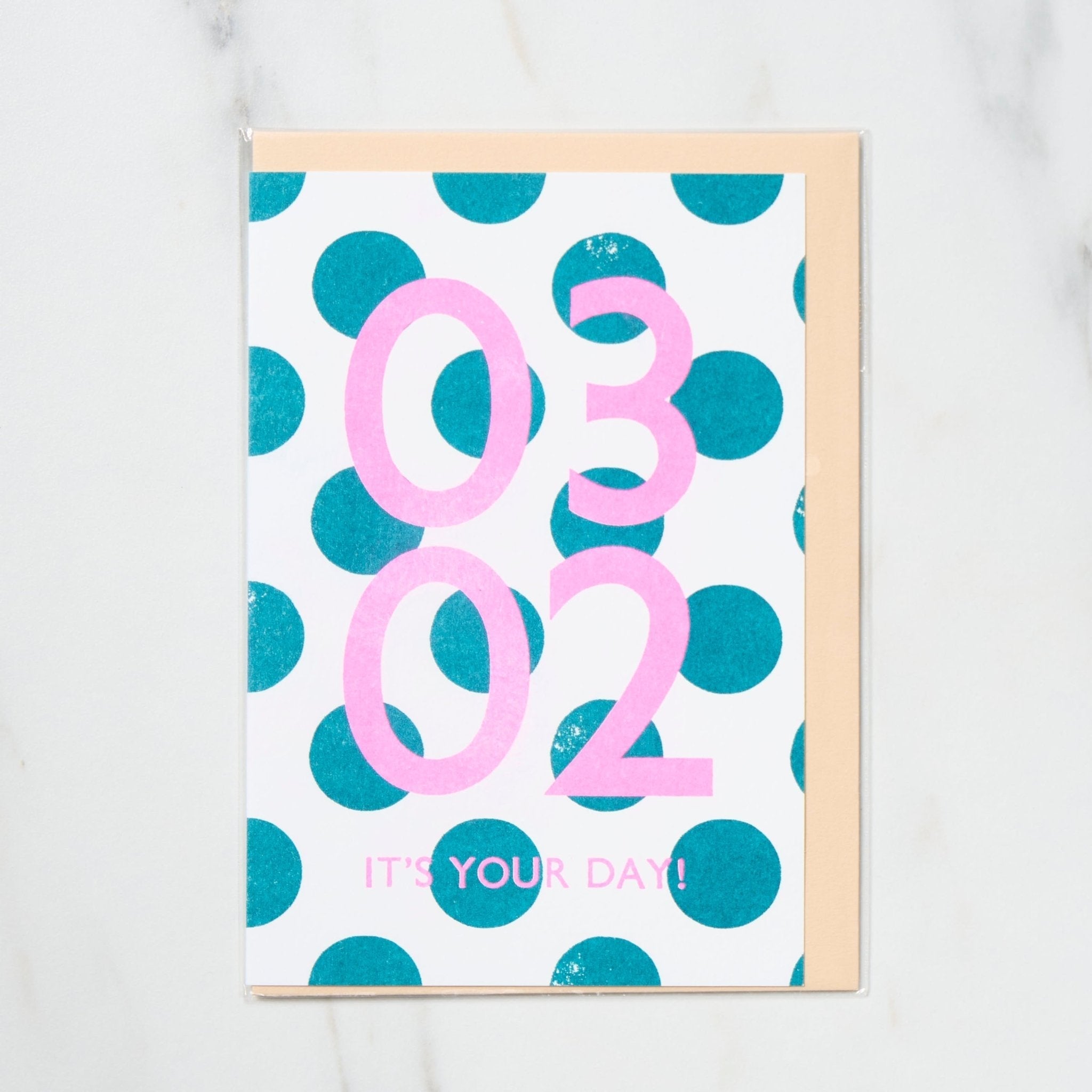 365 Find Your Day Card MARCH / Letterpress Letters
