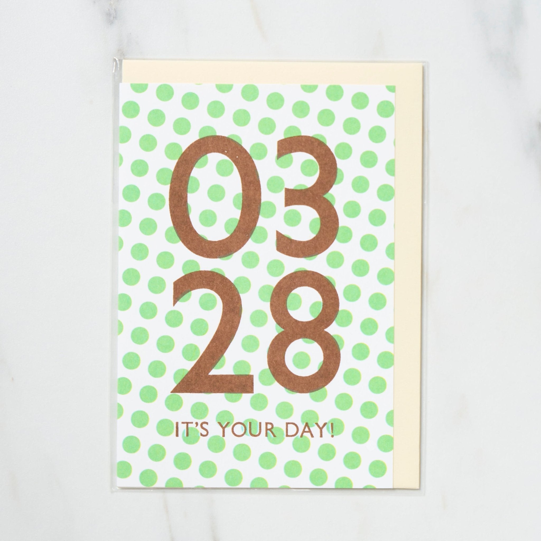 365 Find Your Day Card MARCH / Letterpress Letters