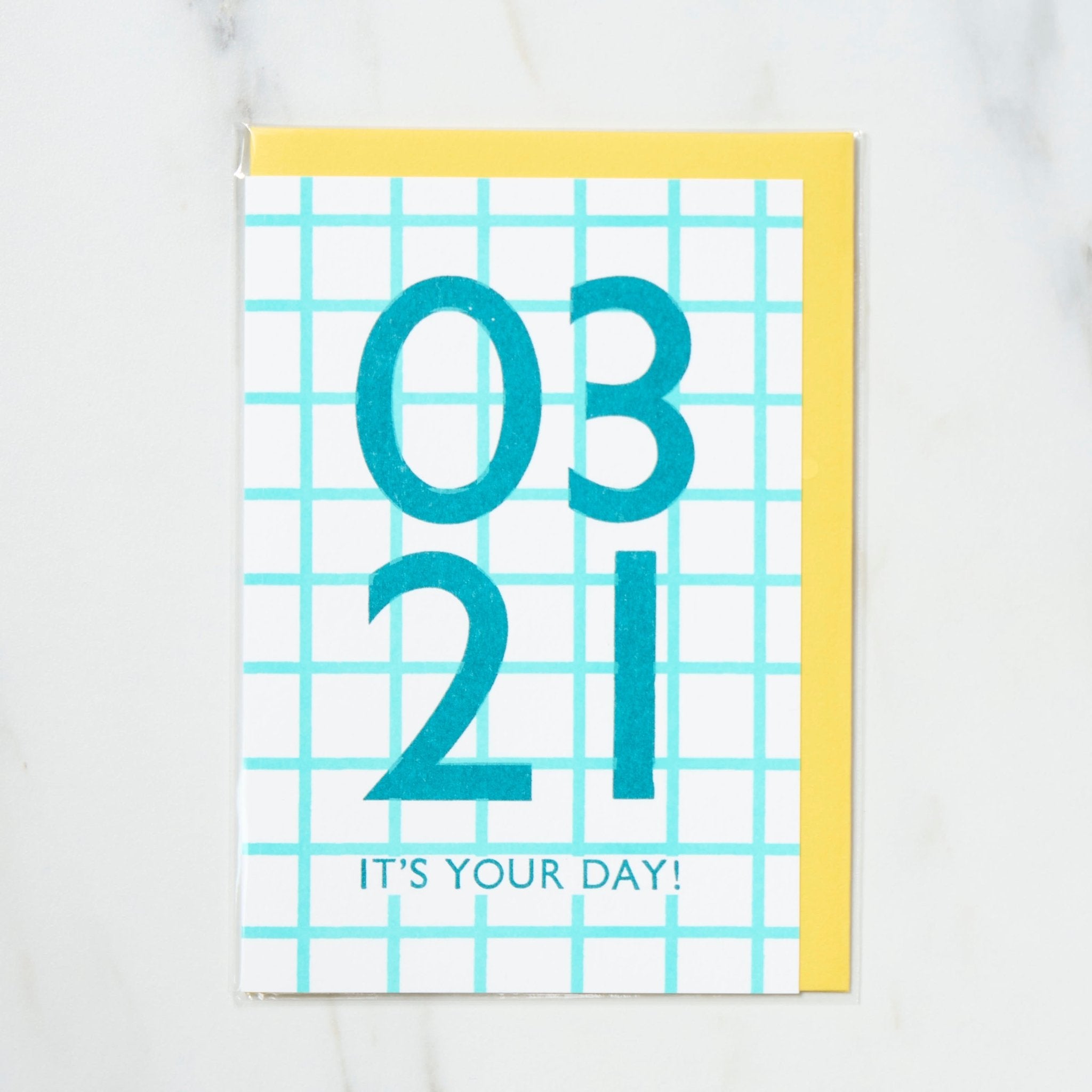 365 Find Your Day Card MARCH / Letterpress Letters