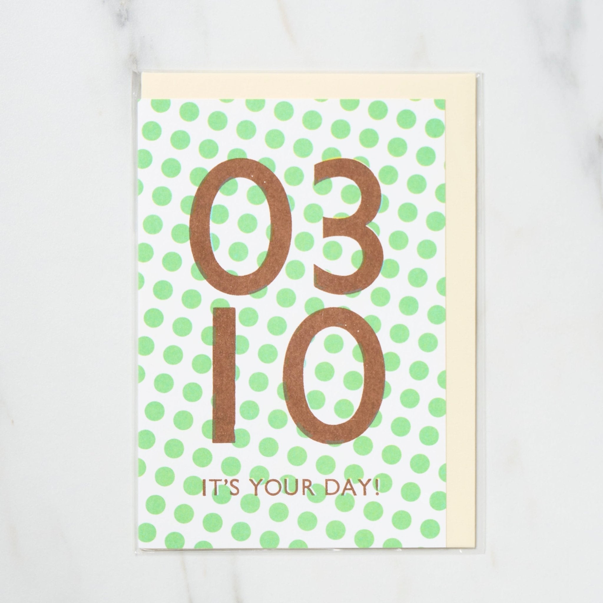 365 Find Your Day Card MARCH / Letterpress Letters