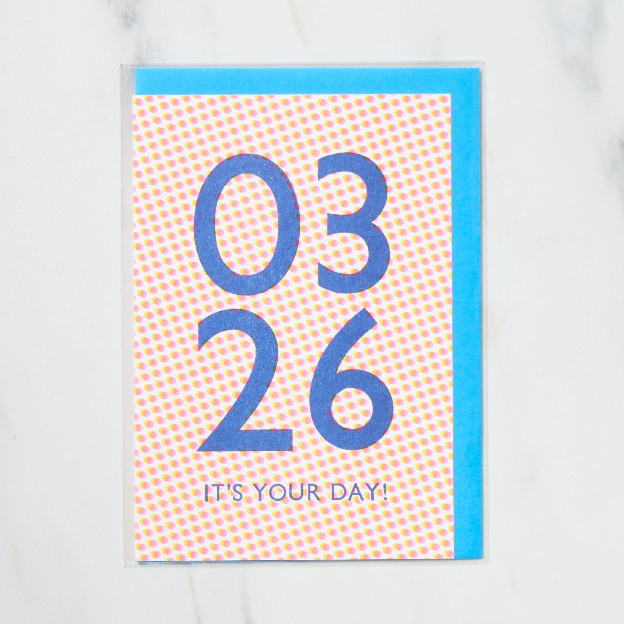 365 Find Your Day Card MARCH / Letterpress Letters