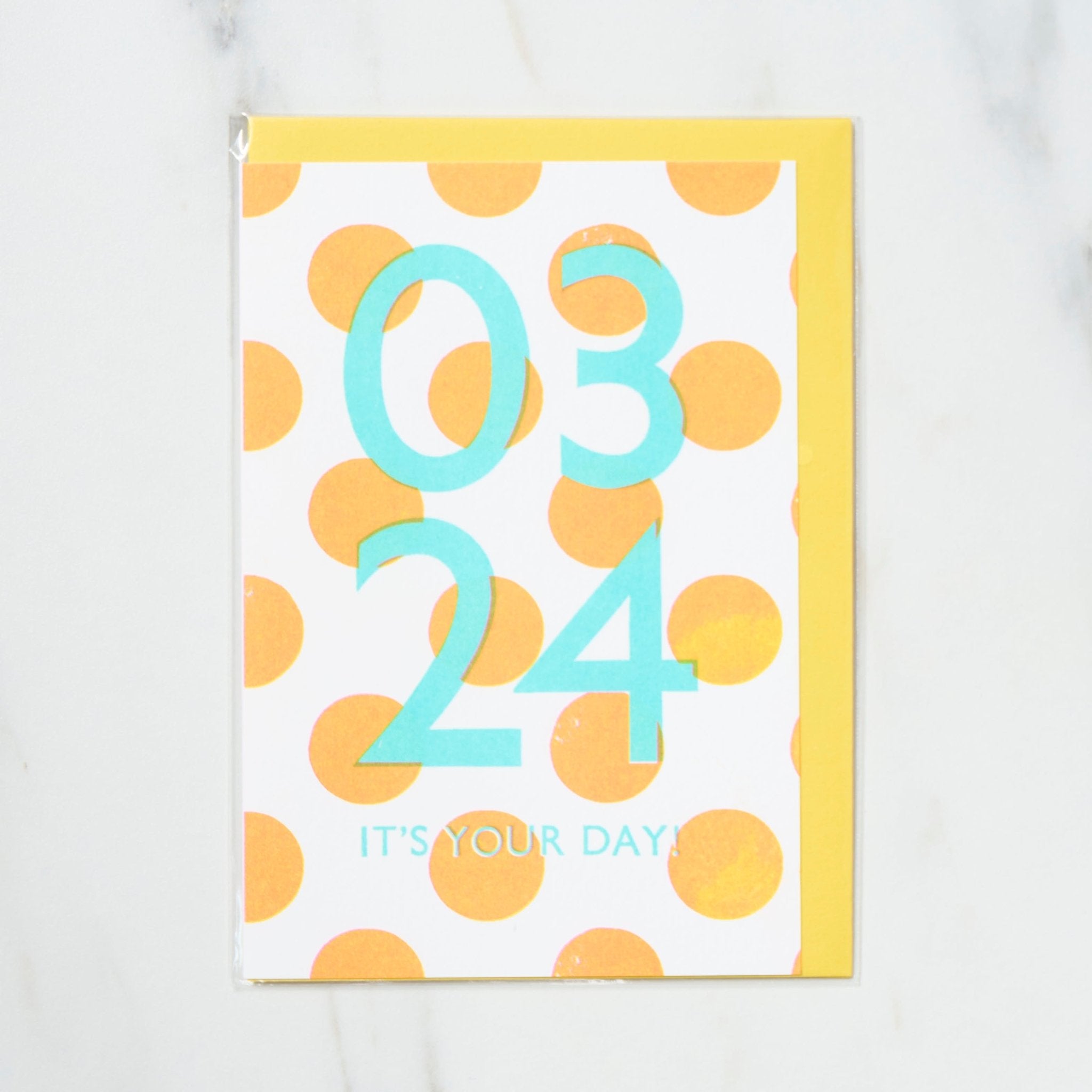 365 Find Your Day Card MARCH / Letterpress Letters
