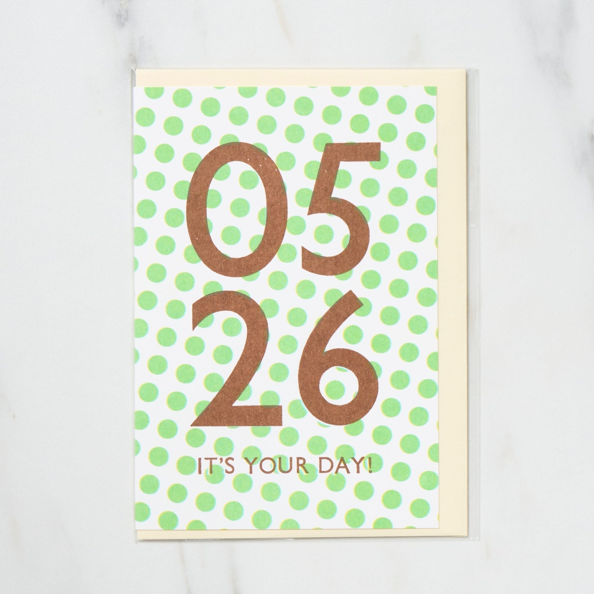 365 Find Your Day Card MAY / Letterpress Letters