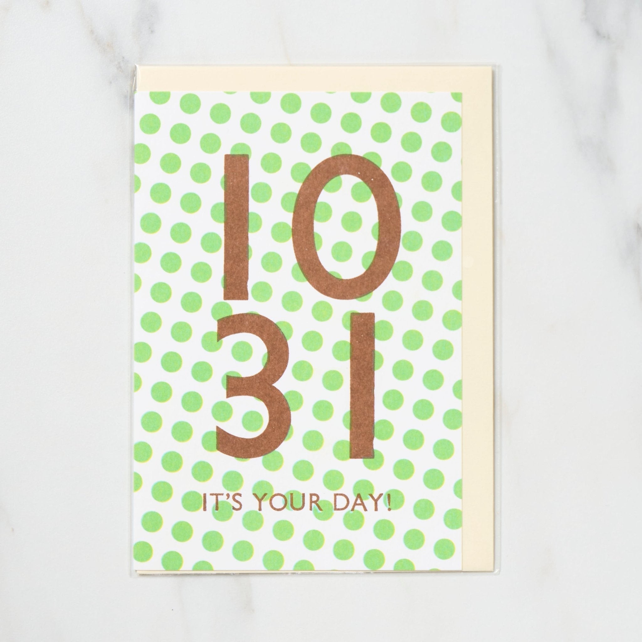 365 Find Your Day Card OCTOBER / Letterpress Letters