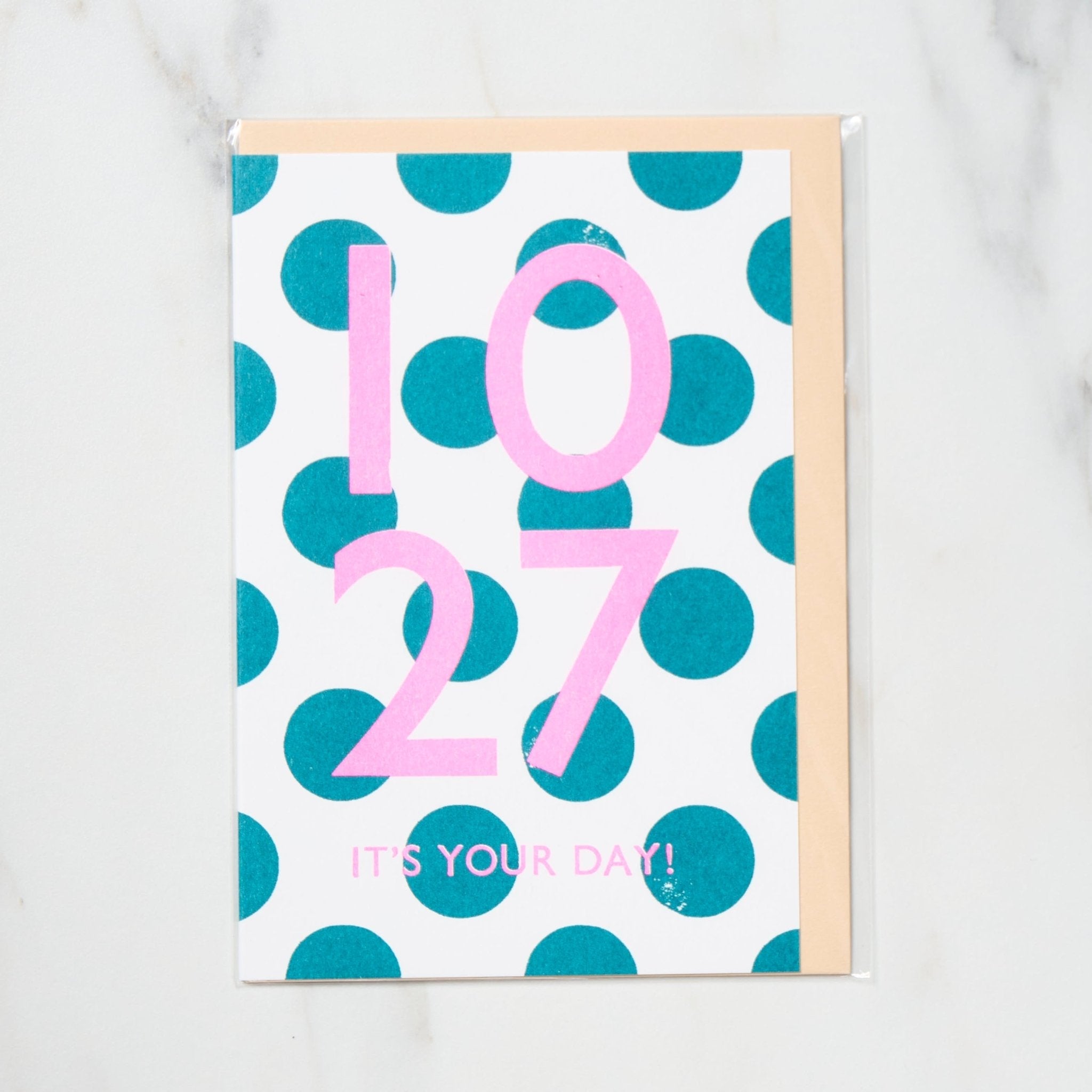 365 Find Your Day Card OCTOBER / Letterpress Letters