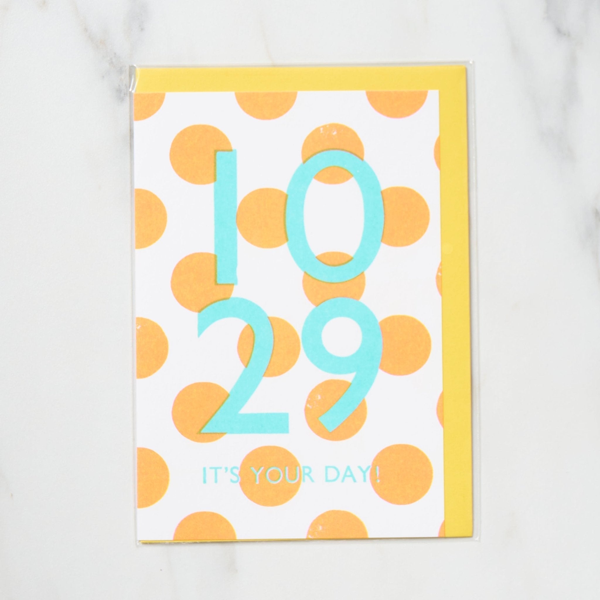 365 Find Your Day Card OCTOBER / Letterpress Letters