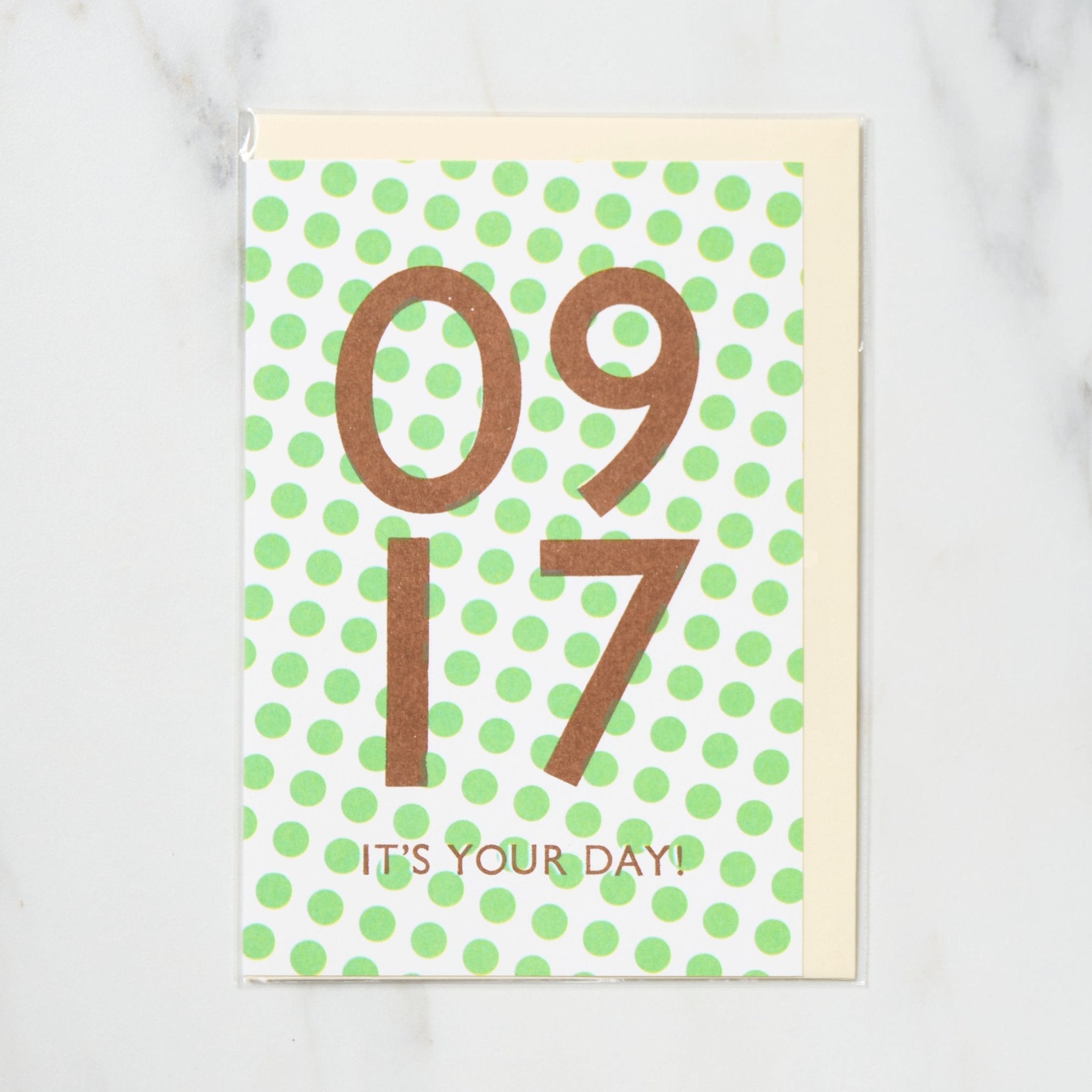 365 Find Your Day Card SEPTEMBER / Letterpress Letters