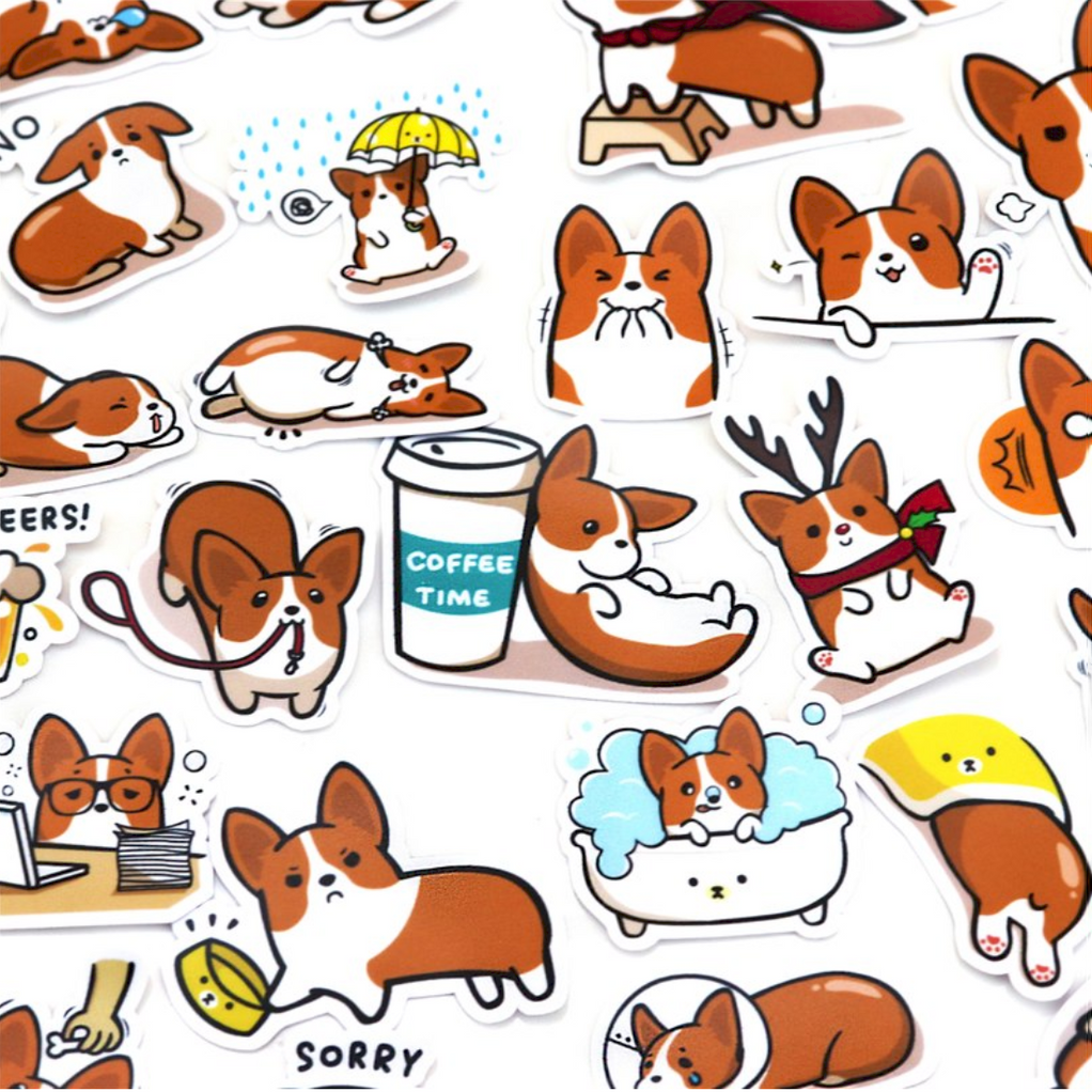 Coco The Corgi Stickers