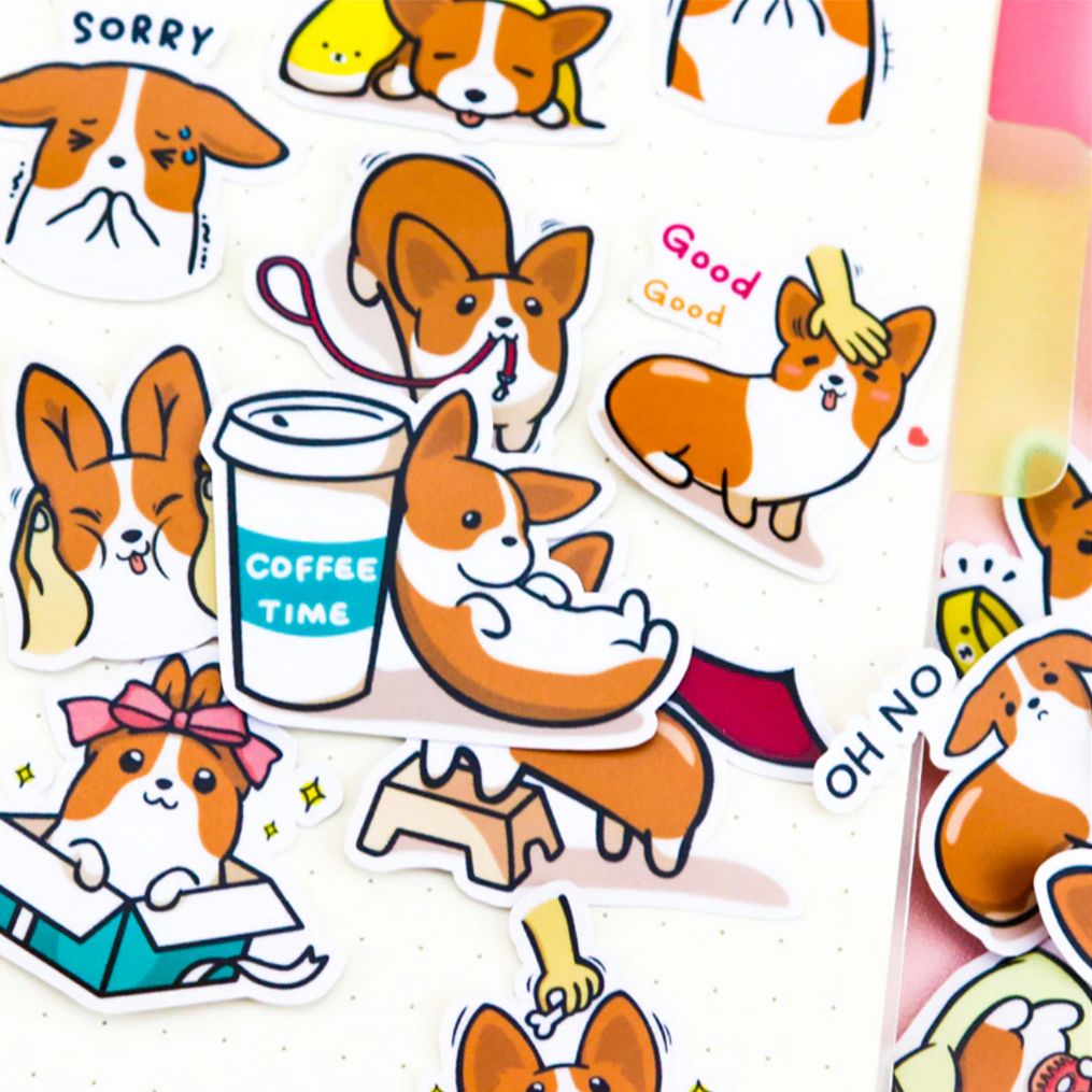 Coco The Corgi Stickers