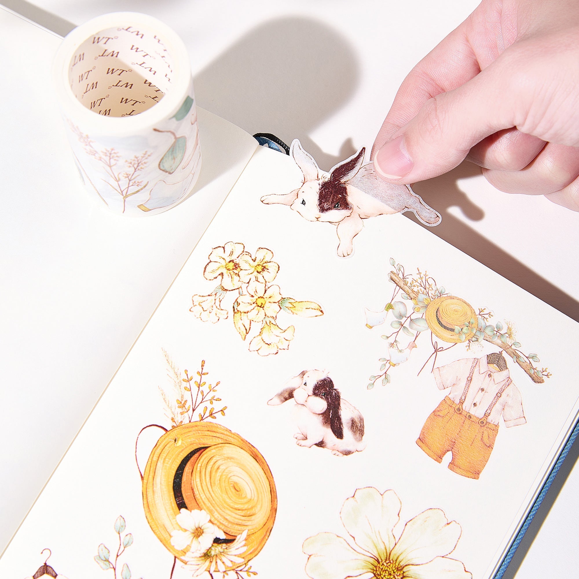 Pre-cut Clover Haze Wide Washi/PET Tape