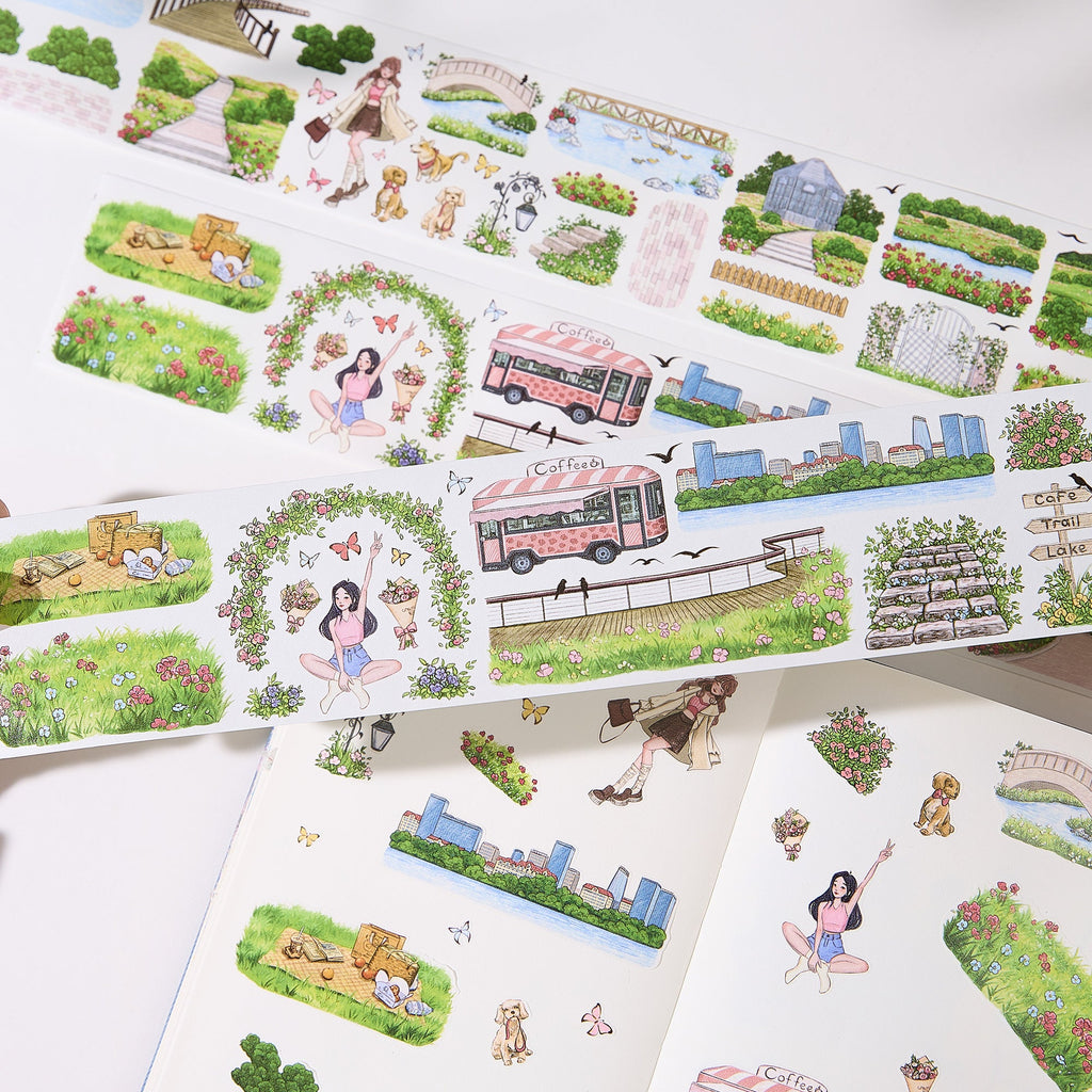 Pre-cut Urban Grove Wide Washi/PET Tape