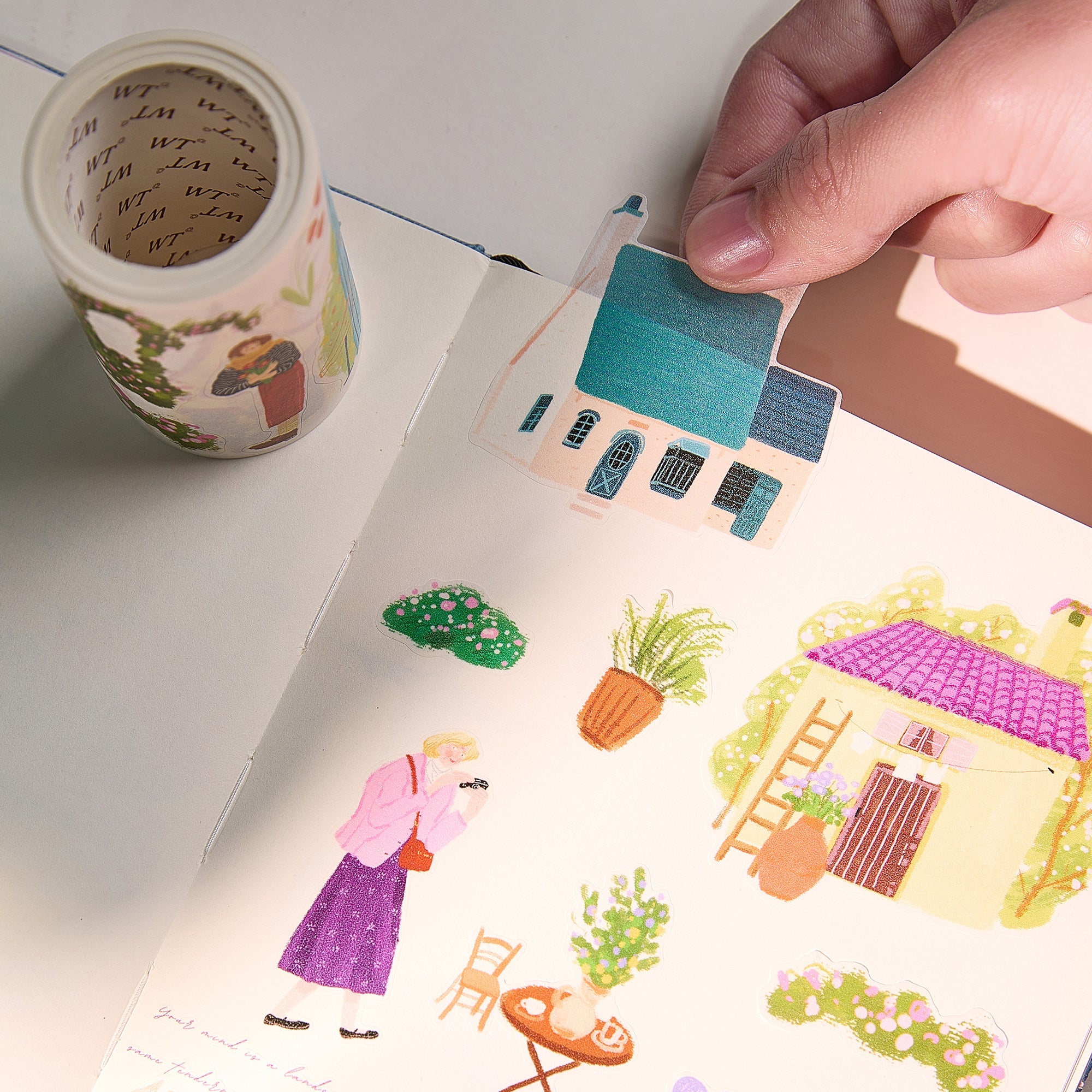 Pre-cut Aurora House Wide Washi/PET Tape