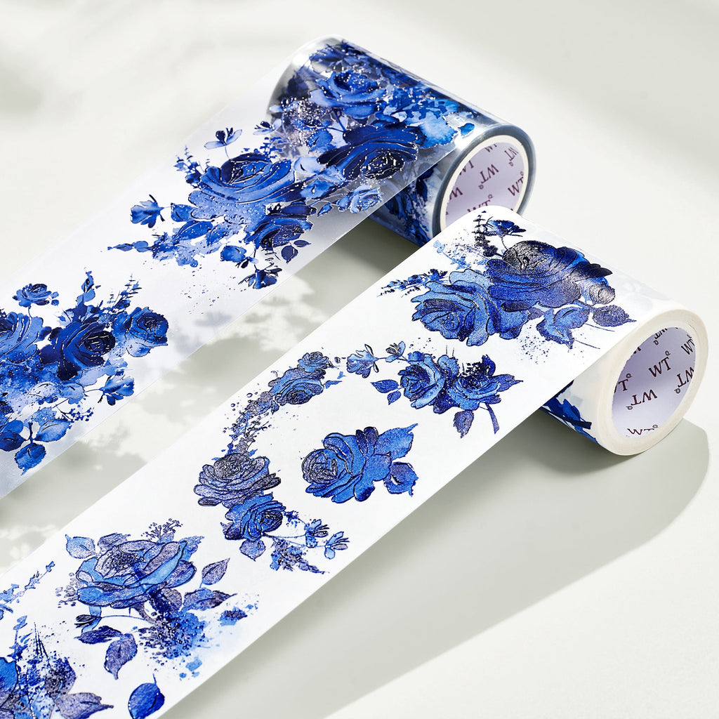 Cobalt Blue Wide Washi/PET Tape