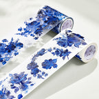 Cobalt Blue Wide Washi/PET Tape
