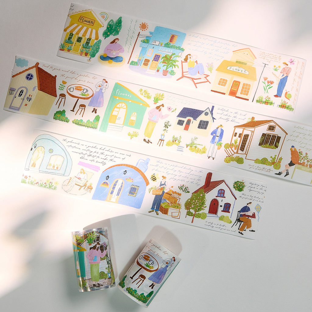 Pre-cut Bloom House Wide Washi/PET Tape