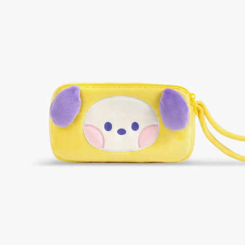 BT21 Minini Plush Double Pockets Zipper Pen Pouch - Chimmy