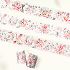 Pre-cut Pink Velvet Wide Washi/PET Tape
