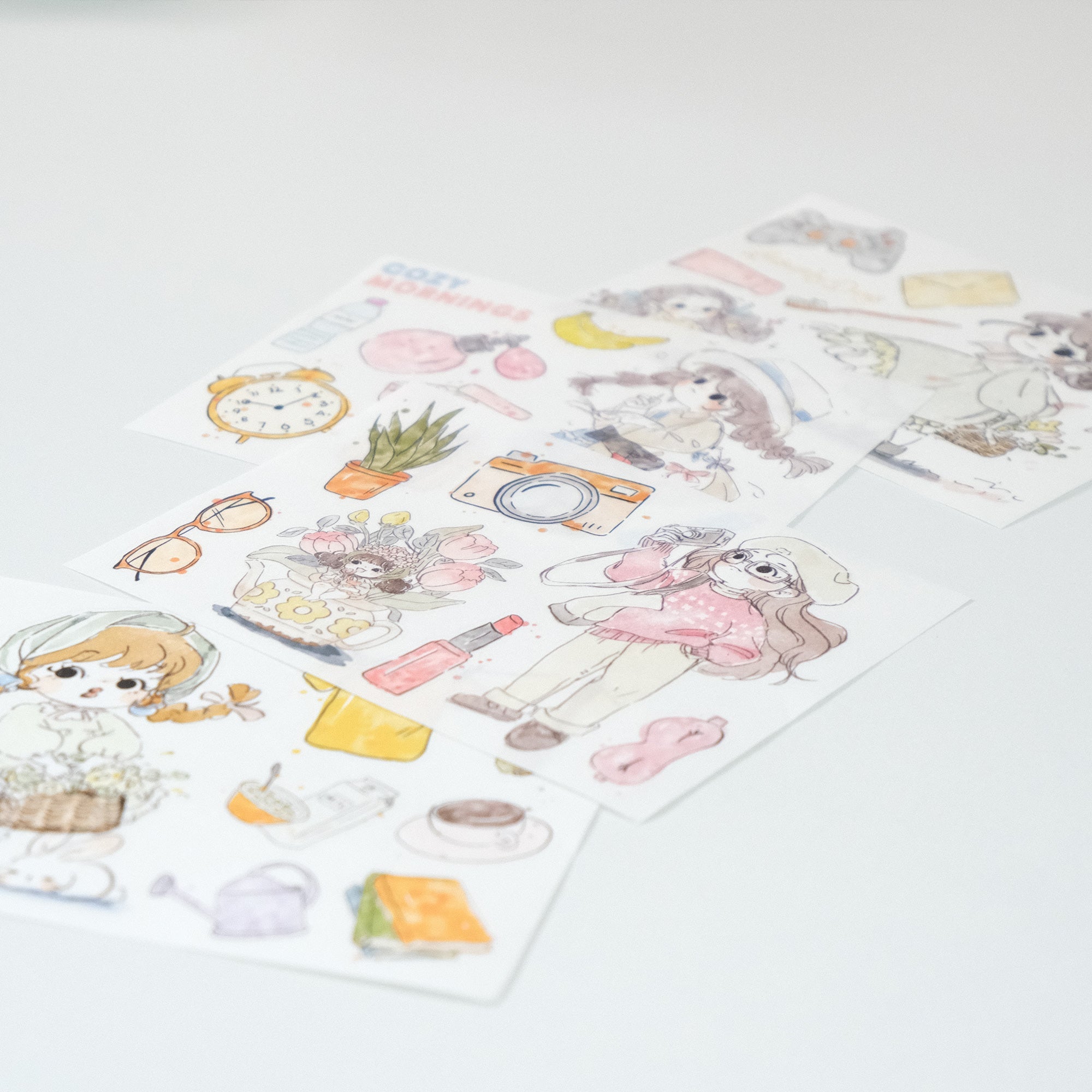 Cozy Mornings Washi Paper Sticker Set
