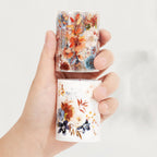 Dusty Blue & Cinnamon Wide Washi/PET Tape