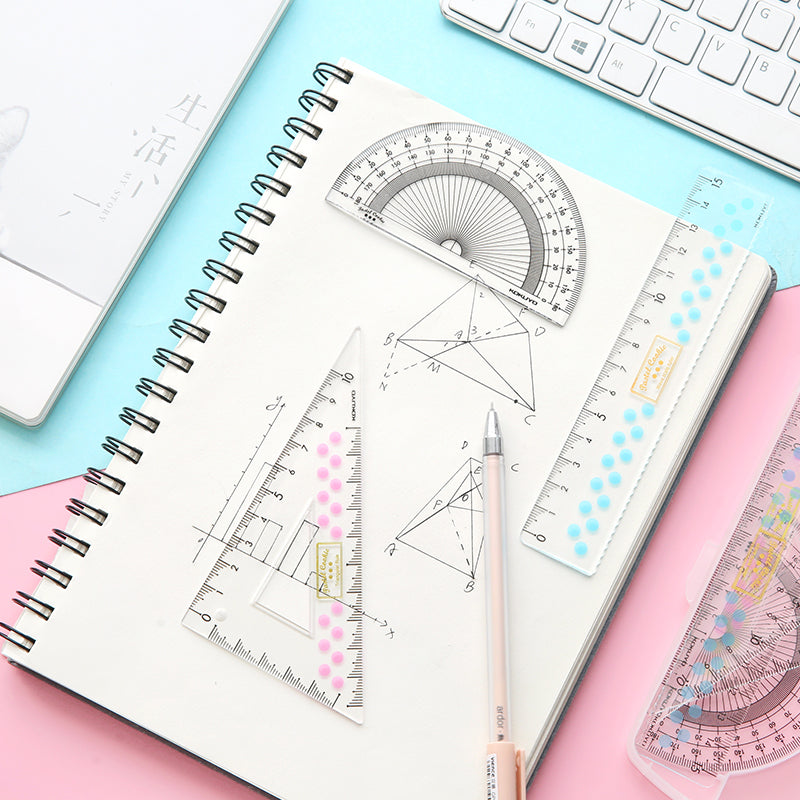 KOKUYO Pastel Cookie Ruler Set