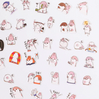 Chubby Rabbit Stickers Set