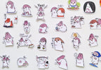 Chubby Rabbit Stickers Set