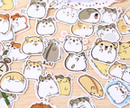 38 Pcs Kawaii Japanese Hamster Stickers