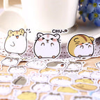 38 Pcs Kawaii Japanese Hamster Stickers