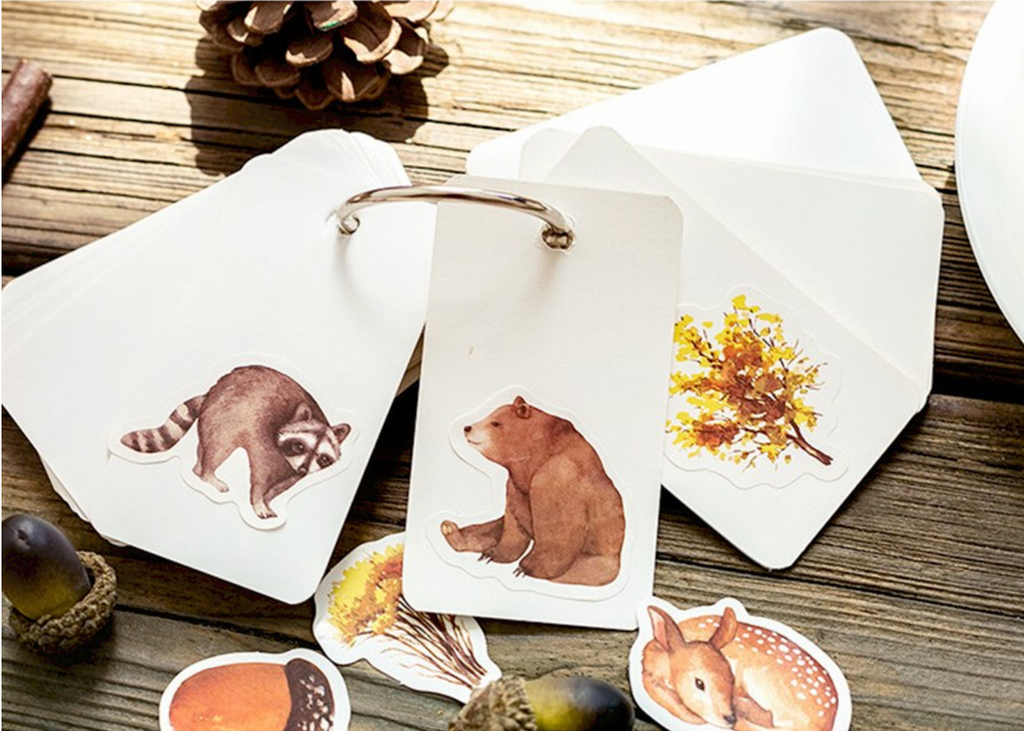 Forest Animals Paper Stickers