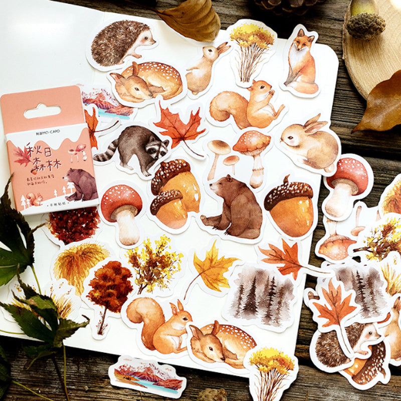 Forest Animals Paper Stickers