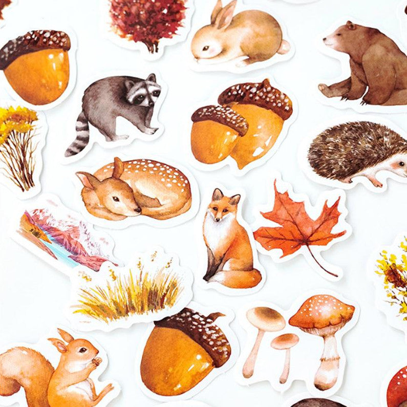 Forest Animals Paper Stickers