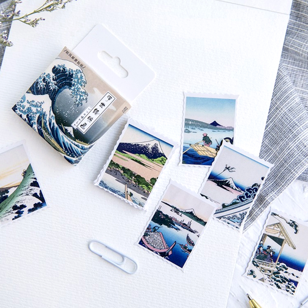 Ukiyo-e Paper Stickers