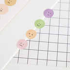 Colorful Emoji Dot Stickers - Brown