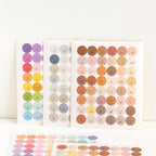 Colorful Emoji Dot Stickers - Gray