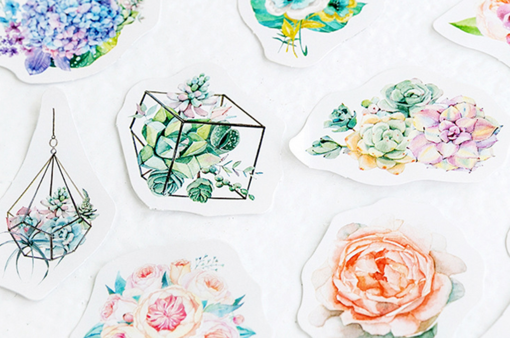 Summer Garden Paper Stickers