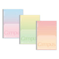 Campus Flat Kimochii Positive & Relax Notebook 3-Pack [LIMITED] (Kokuyo)