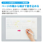 Campus Flat Kimochii Positive & Relax Notebook 3-Pack [LIMITED] (Kokuyo)
