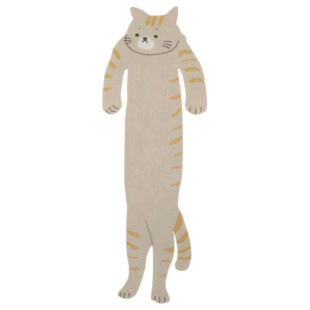 ALTA Hugging Cat Bookmark in Chatora brown tabby, front view