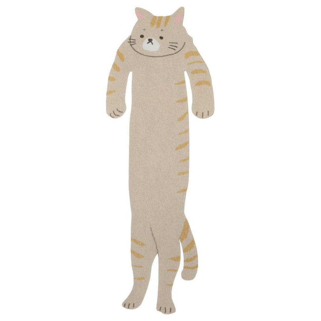 ALTA Hugging Cat Bookmark in Chatora brown tabby, front view