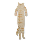 Back of the Chatora bookmark showing the arched cat back, tail and paw pads